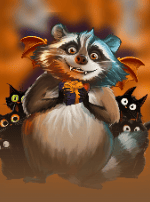 The Racaroon Halloween-bg